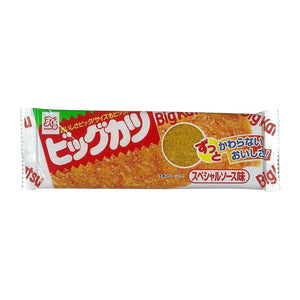 Close-up of Suguru Big Katsu Special Sauce Flavor Dagashi Snack 30 Pieces, featuring crunchy texture for satisfying bites