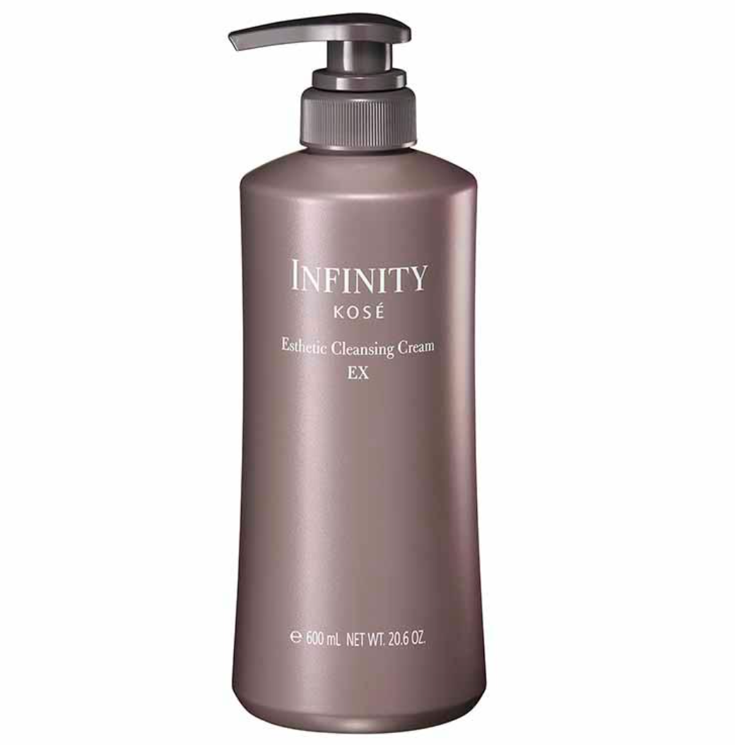 Kose Infinity Esthetic Cleansing Cream EX, 600ml, silicone-free formula, ideal for scalp hydration