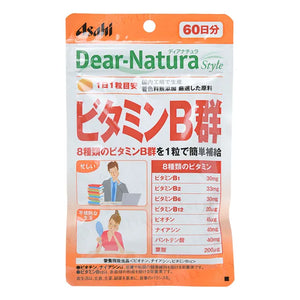 Asahi Dear-Natura Style Vitamin B Group 60 Tablets, 60 days supply, ideal for daily energy support