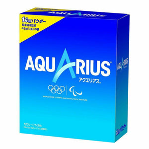 48g ร 5 Bags Aquarius Sports Drink Powder, light citrus flavor, designed for athletes