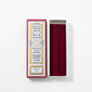 60 Sticks Kungyokudo Japanese Incense Kitayama Rose with rose-sandalwood scent, offering calm for home rituals