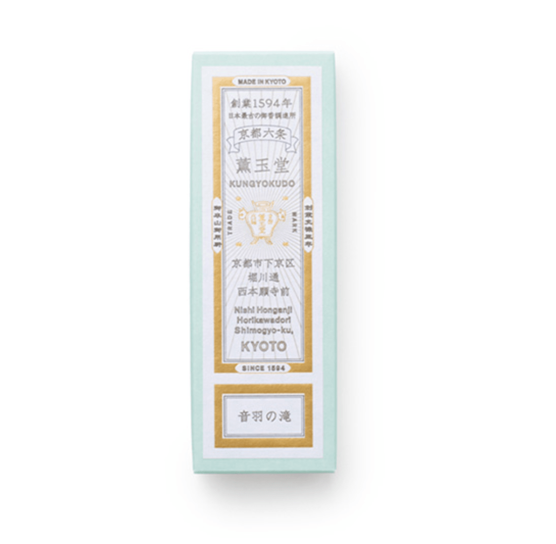 60 Sticks Kungyokudo Japanese Incense Otowa no Taki, low-smoke formula, designed for relaxation