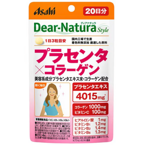 Dear-Natura Style Placenta × Collagen 60 Capsules, key ingredients blend, ideal for daily beauty support