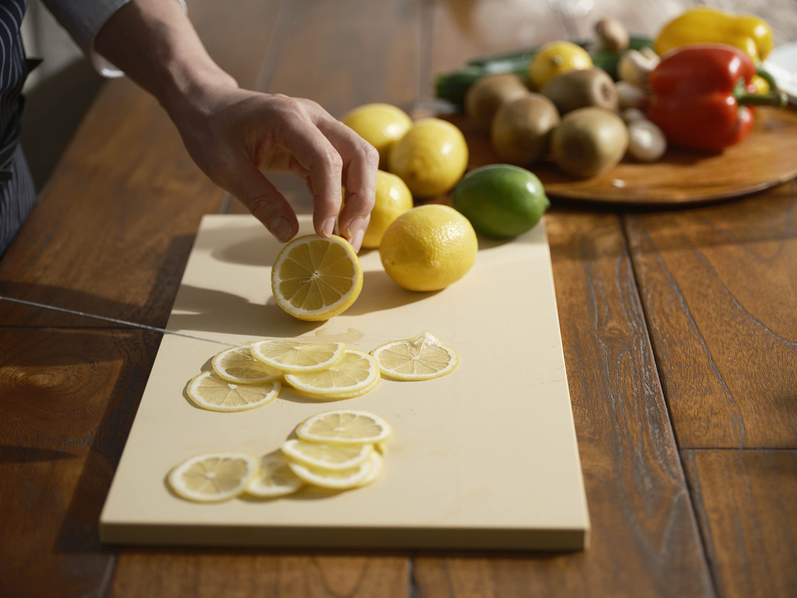 Asahi Cookin' Cut Rubber Cutting Board, 420x250x13mm, elastic surface, ideal for knife protection during prep
