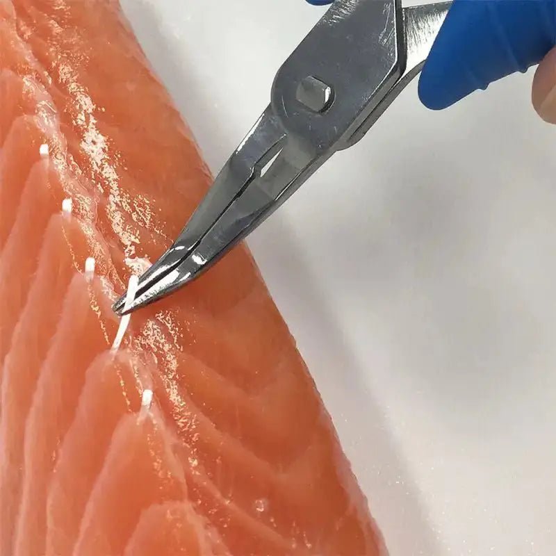 126mm Asahi Industry Expert Fish Bone Pliers, stainless steel grip, designed for home fish prep