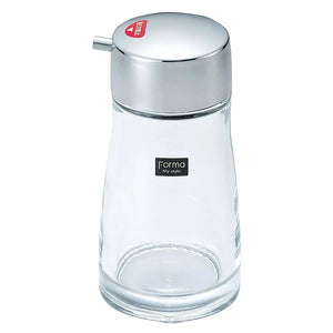 Asvel Forma Glass Soy Sauce Cruet, 170ml, drip-free nozzle, ideal for condiment dispensing