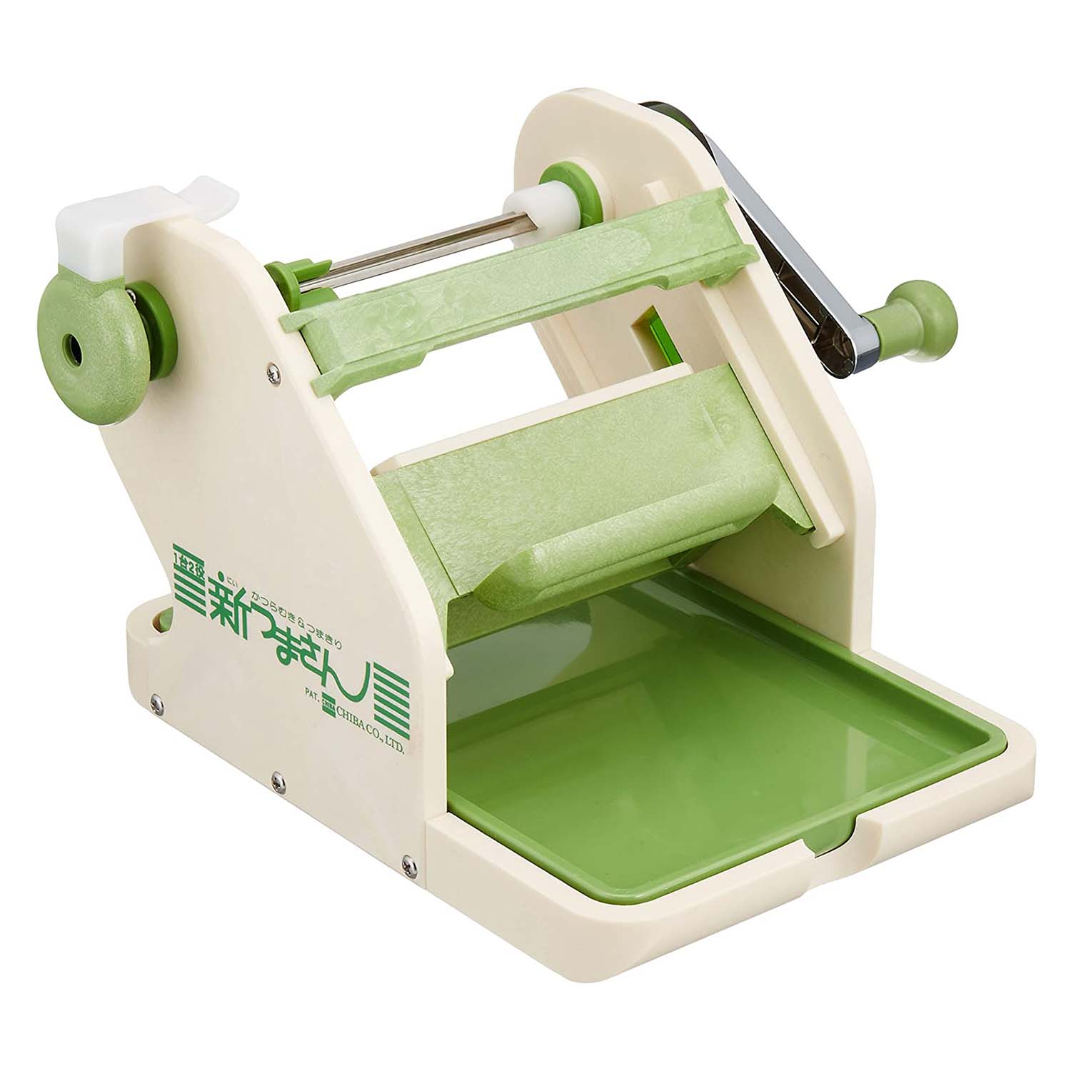 Chiba Kogyosho Japan Plastic Tsuma-San Turning Slicer, 260x240x165 mm, adjustable blades, ideal for sushi garnishes