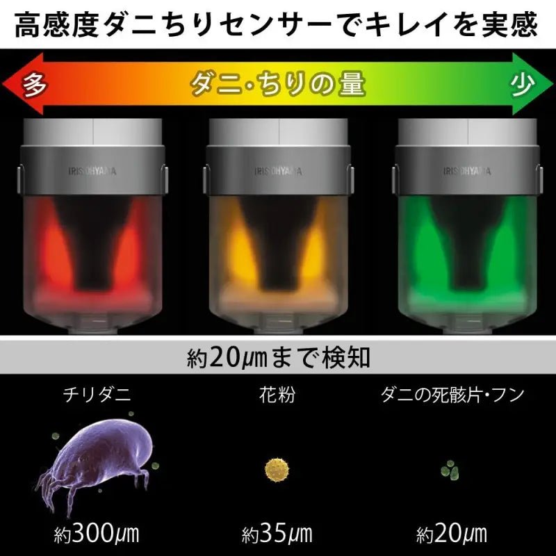 0.2L Iris Ohyama IC-FAC2 Super Suction Duvet Cleaner, lightweight design, designed for allergy sufferers