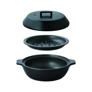 1.2L Kinto Kakomi Ih Clay Pot Black 25191, induction-compatible, designed for home cooks