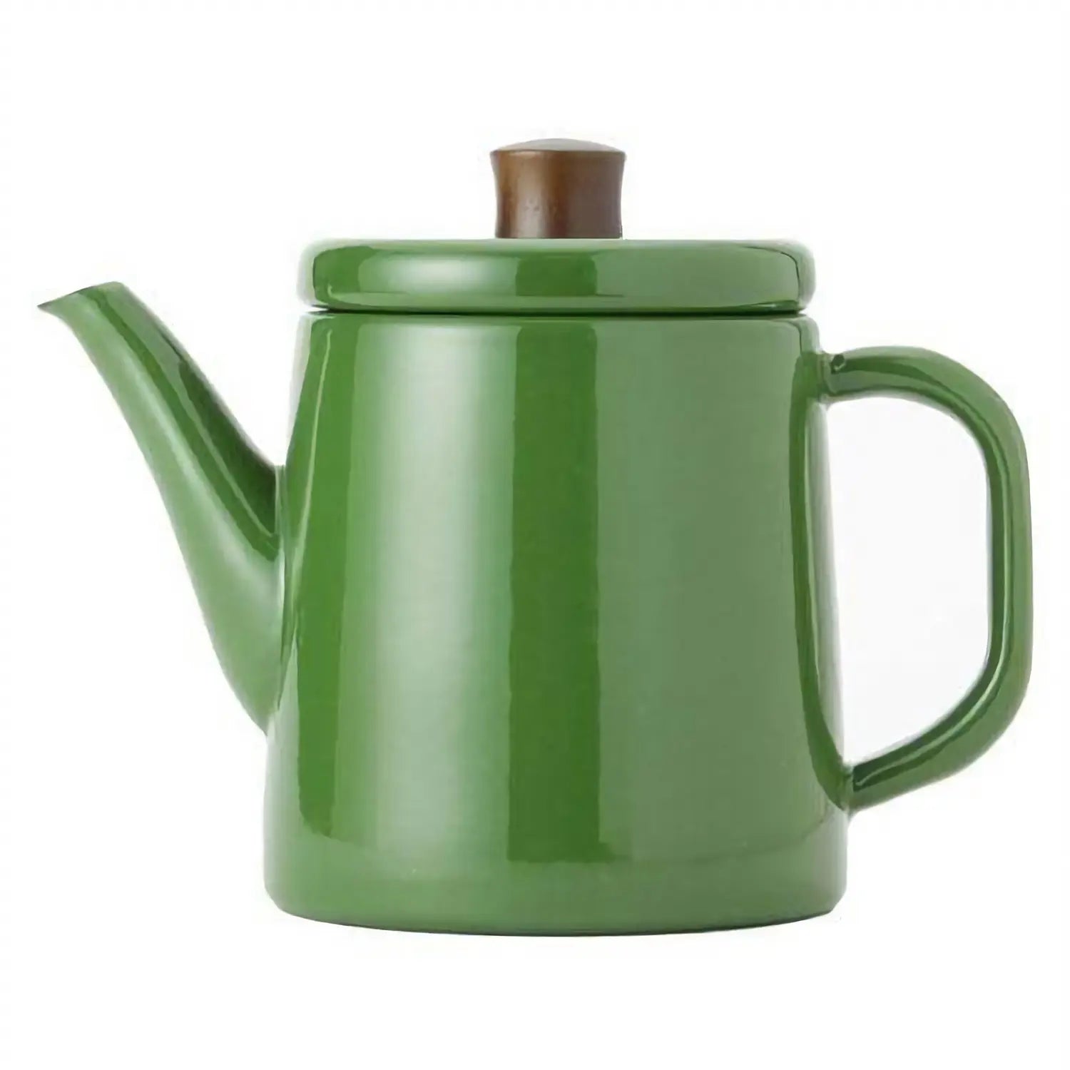 Noda Horo Enamel Kettle 1.5L Green, durable enamel finish, ideal for stovetop tea brewing