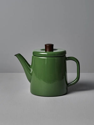 1.5L Noda Horo Enamel Kettle Green with hygienic enamel, offering rust resistance for long-term use