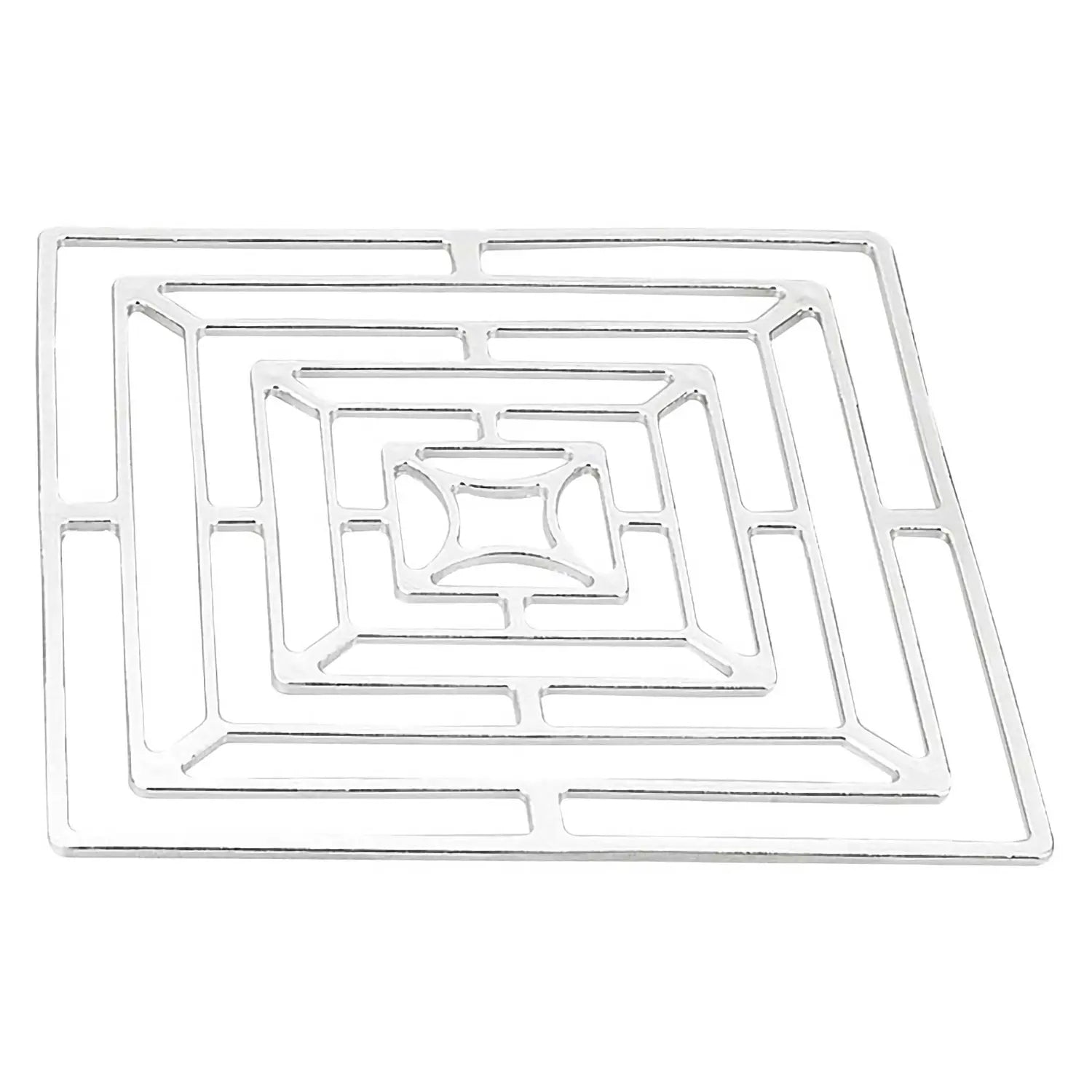 Nousaku Kago Hand-Crafted Cast Tinware Flexible Folding Basket, 200x200mm, bendable tin, ideal for serving fruits