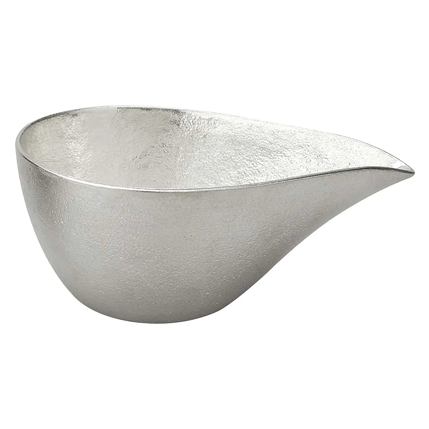 Nousaku Tinware Katakuchi Lipped Sake Server, 150ml - Silver, pure tin construction, ideal for sake service