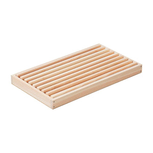 Shimanto Hinoki Cypress Bread Cutting Board, 350x195mm, antibacterial wood, ideal for bread slicing