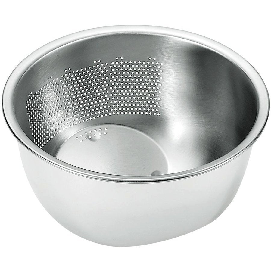 Stainless Steel 3-Way Rice Washing Bowl With Strainer, multifunctional design, ideal for rice preparation
