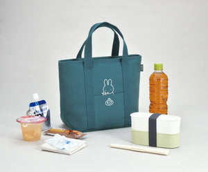 7L Thermos Miffy Blue Gray Insulated Lunch Bag - Model RFF-007B Bgy with lightweight handles, offering portability for on-the-go use