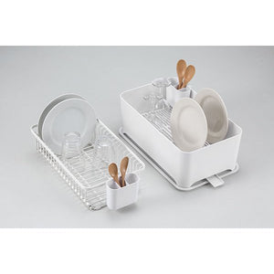 Wahei Freiz Compact Multi-Functional Dish Drainer Dish Drying Rack, full assembly, flexible design, ideal for kitchen organization