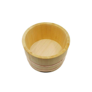 30cm Yamacoh Ohitsu Sawara Wooden Rice Container Edobitsu Japan with slip-on lid, offering durability for sushi lovers