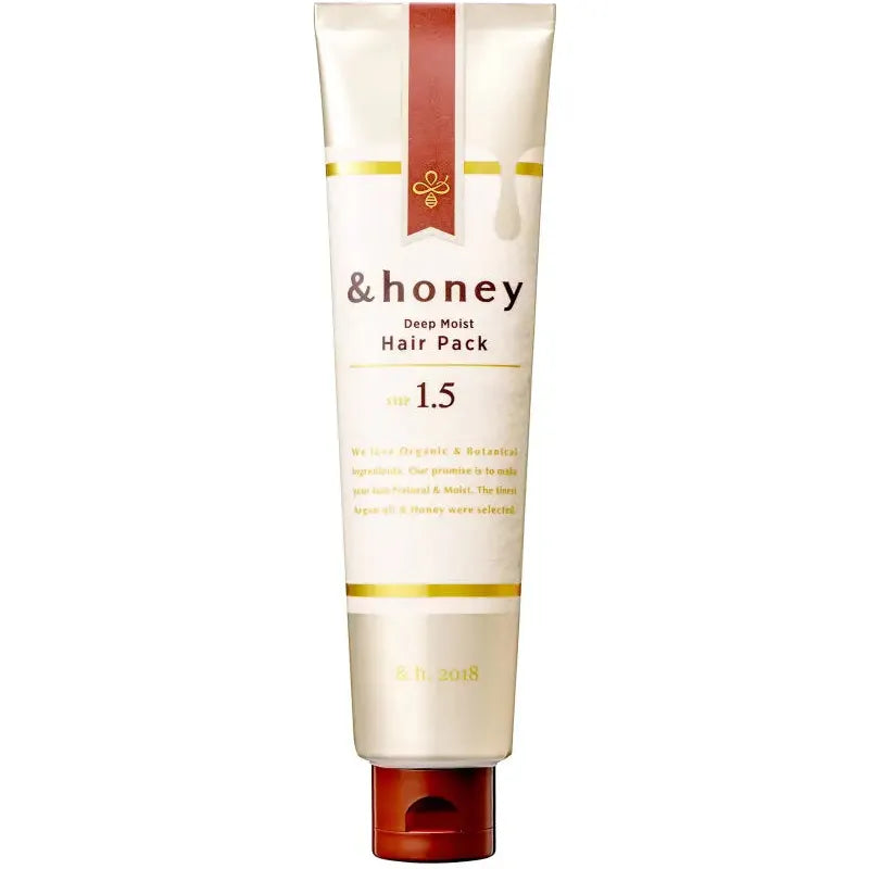 &Honey Deep Moist Hair Pack 1.5 Super Organic Formula Intensive Moisturizing 130G - Japan