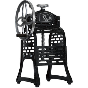 Ikenaga Recro Professional Kakigori Shaved Ice Maker SI-8B, cast-iron body, full machine view