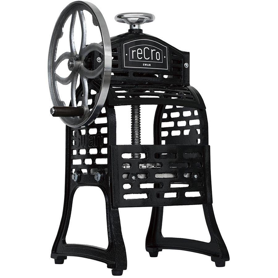 Ikenaga Recro Professional Kakigori Shaved Ice Maker SI-8B, cast-iron body, full machine view