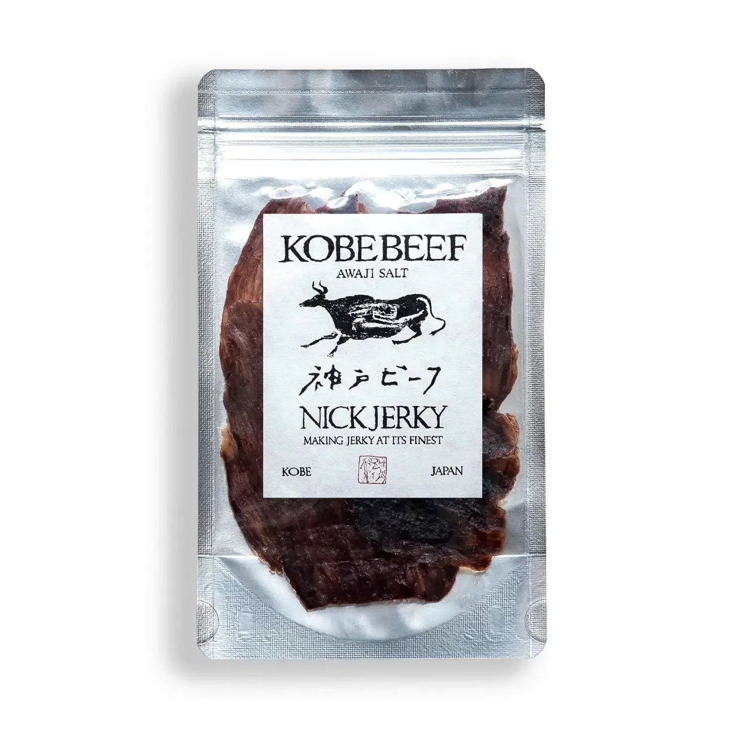 Nick Wagyu Beef Jerky Japanese Kobe Beef Jerky 20g, premium Japanese snack, ideal for gourmet snacking