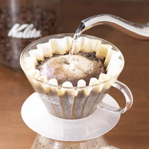 Kalita Coffee Filter Wave Series White Japan For 2 - 4 People (100 Pieces) Kwf - 185 #22212