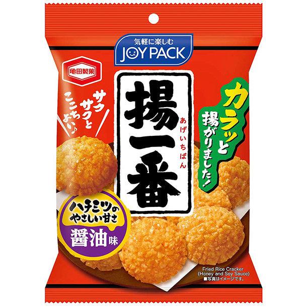 Kameda Age Ichiban Honey and Soy Sauce Fried Rice Cracker 76g (Pack of 3)
