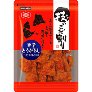 Kameda Double Dipped Extra Spicy Senbei Rice Crackers 110g (Pack of 3)