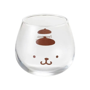 Kanesho Sanrio Pom Pom Purin Yurayura Tumbler Face Glass Cup 320ml Japanese Cute Mugs
