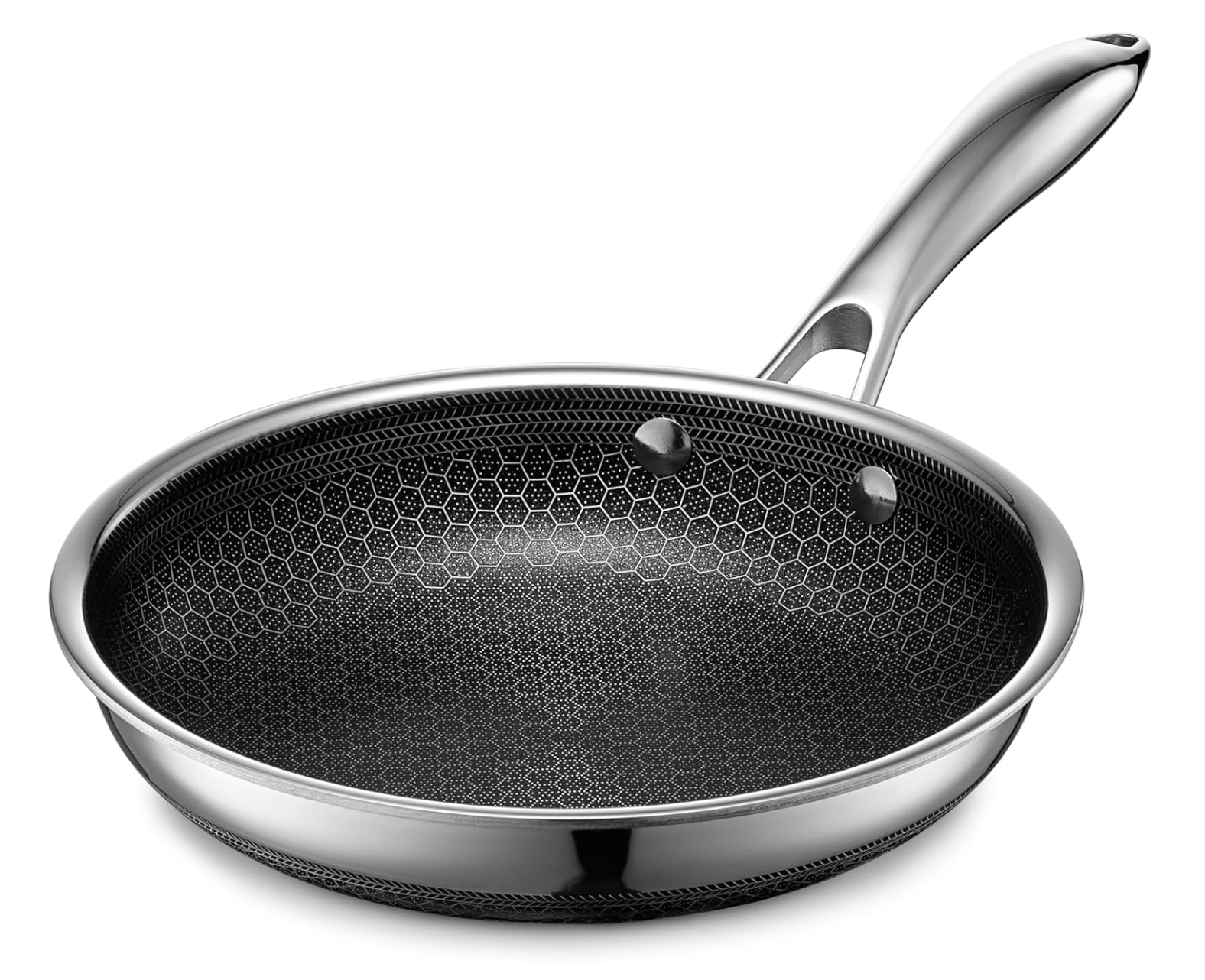 HexClad Hybrid Non-Stick Frying Pan, 20cm, hybrid technology, ideal for small dishes