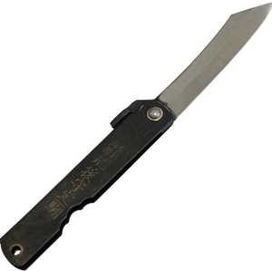 Higonokami Zenkou Pocket Knife 175mm folded view, perfect for compact storage