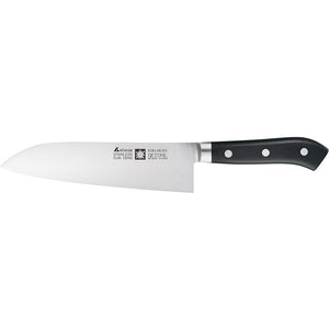 Close-up of Kiya Edelweiss Kamagata Knife Set, featuring elegant pattern and fine craftsmanship for smooth slicing