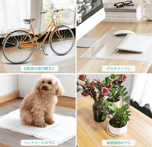 Kitchen mat, transparent PVC, 60 x 240 cm