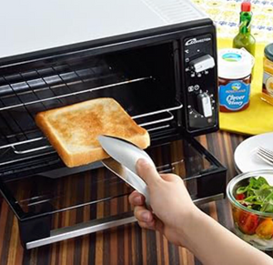 Aux Leye Stainless Steel Precision Cooking Tongs 23cm, slim tip, ideal for plating sushi