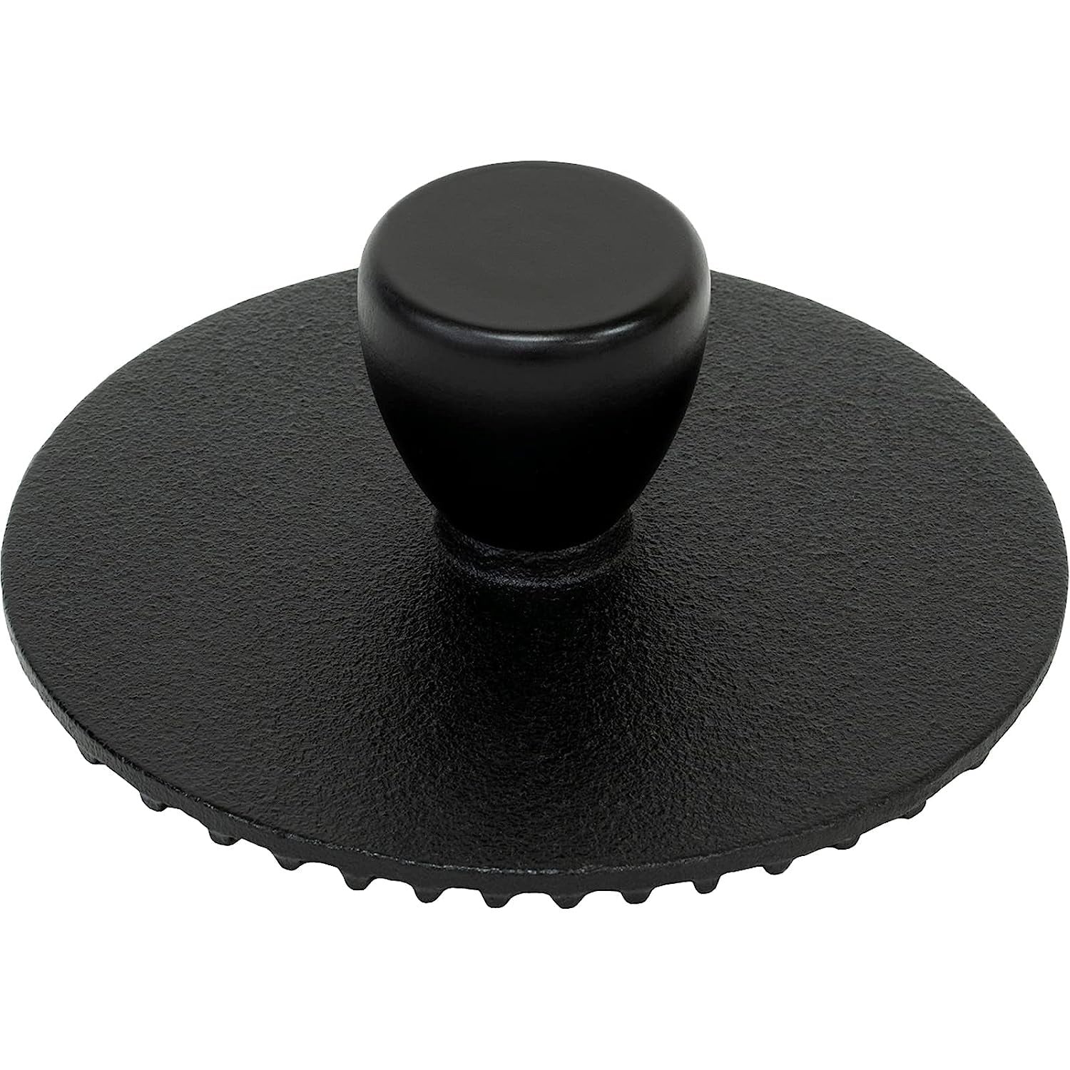 Ikenaga Cast Iron Grill Press Meat & Sandwich Press full view for home and café cooking