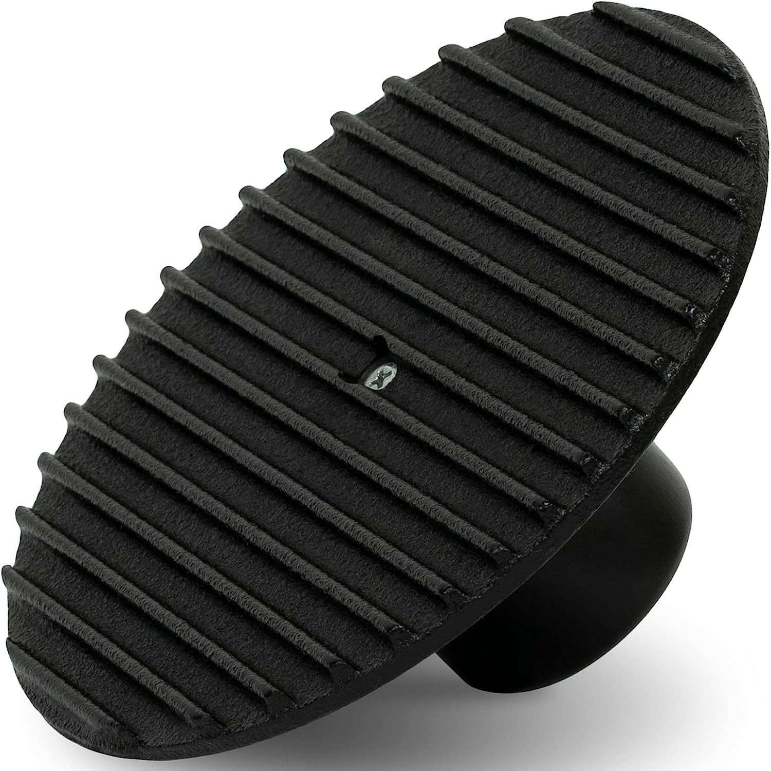 Close-up of Ikenaga Grill Press showing wooden handle and cast iron surface