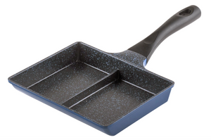 Wahei Freiz RB-1296 Bento Box, Cooking 2 Items Simultaneously, Divided Frying Pan, 5.9 x 7.5 inches (15 x 19 cm) - YOYO JAPAN