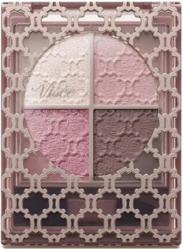 Kosé Visee Glossy Rich Eyes Creamy Base PK - 4 Mauve Pink 4.5g - Japan Eyeshadow Palette Makeup