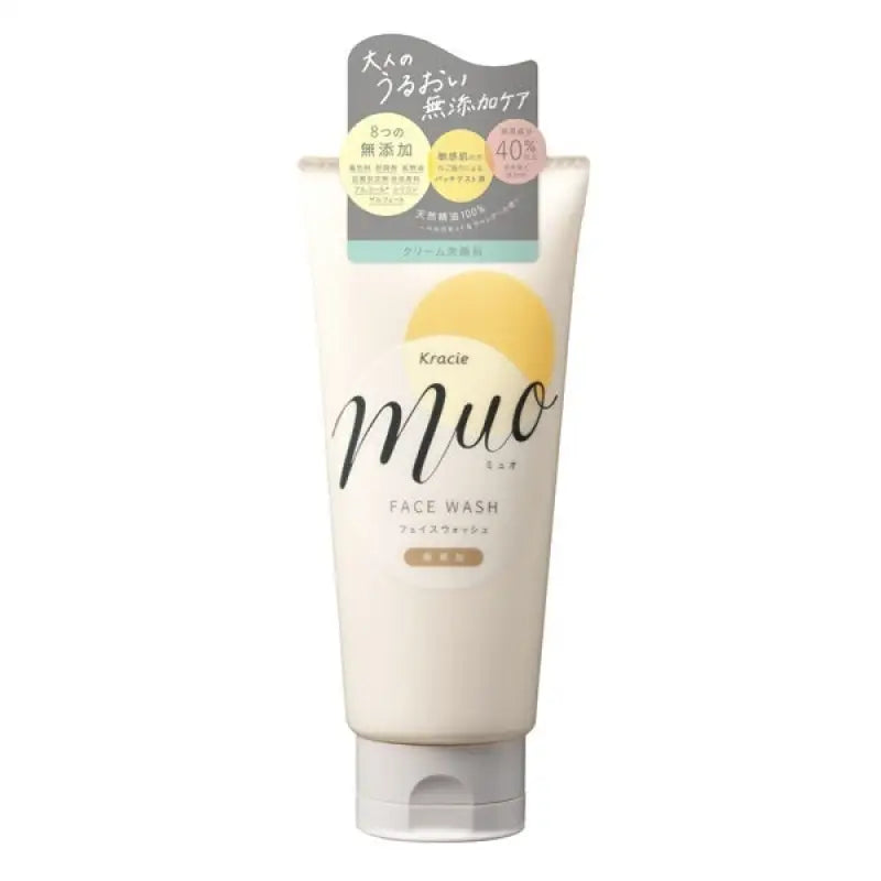 Kracie Mou Face Wash 120g - Moisturizing Facial Cleanser For All Skin Types Skincare