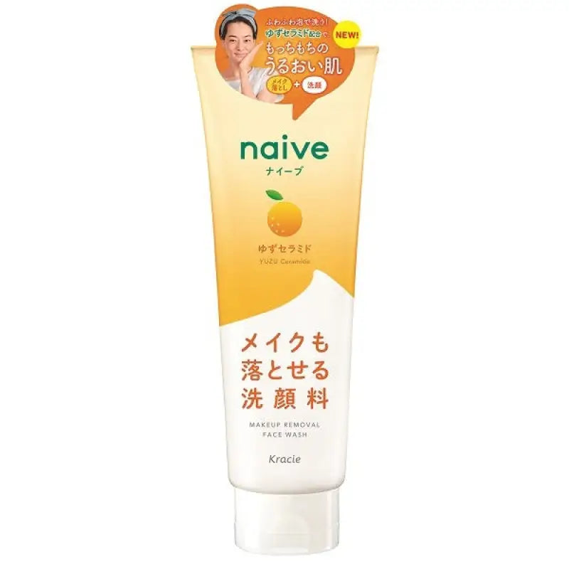 Kracie Naive Yuzu Ceramide Makeup Removal Face Wash 200ml - Japanese Skincare