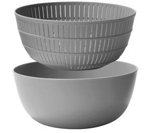 Like - it Rice Washing Colander and Bowl, Gray, like - it LBK - 01
