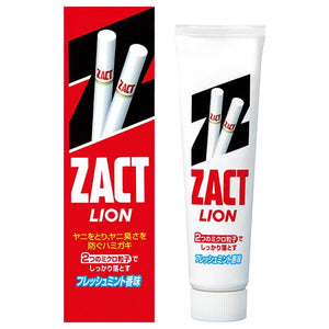 Lion Zact Toothpaste for Removing Stain and Bad Breath 150g - YOYO JAPAN