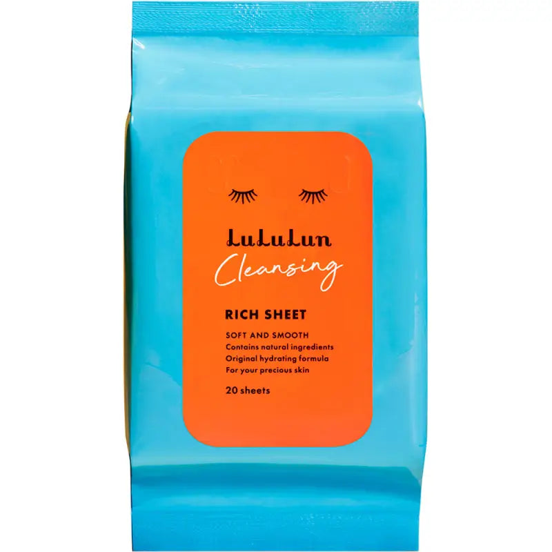 Lululun Cleansing Rich Sheet Soft And Smooth 20 Sheets - Made In Japan Skincare