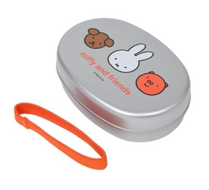 Kutsuwa Miffy & Teddy Bear Bento Box, 360ml, lightweight aluminum, ideal for kidsโ lunches
