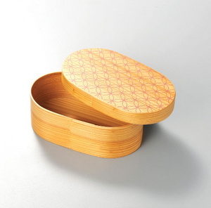 Isuke Bento Box Japanese Lunchbox, wooden finish, perfect for work or picnics
