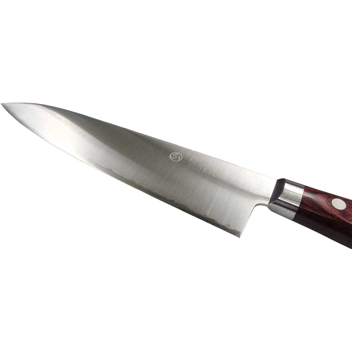 Takamura Hamono Gyuto Knife 180mm with ergonomic handle, designed for chefs and serious home cooks.