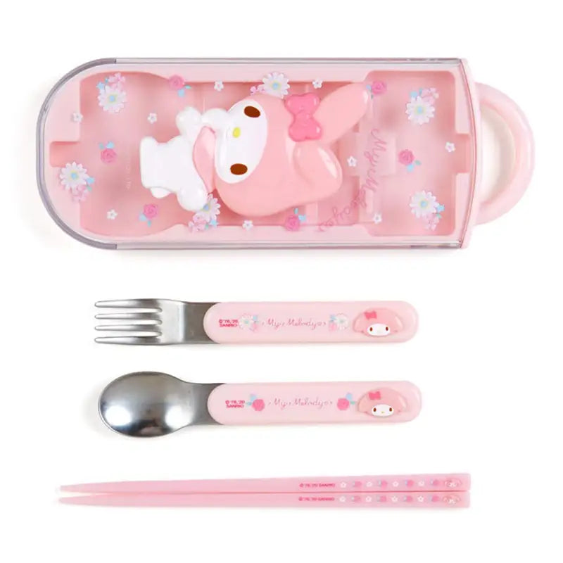 Lunch Trio Set Fork Spoon Chopsticks My Melody