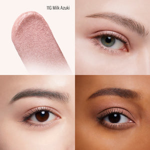 Cosme Decorte Eye Glow Gem Dewy Skin Shadow Milk Azuki 11G Eye Shadow 6G in 6g, vibrant Milk Azuki shade, perfect for daily wear