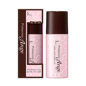 Close-up of Sofina Primavista Long Keep Base UV SPF16/ PA++ 25ml, featuring chamomile extract for hydration